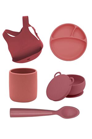 5 Parça Bordo Silikon Set