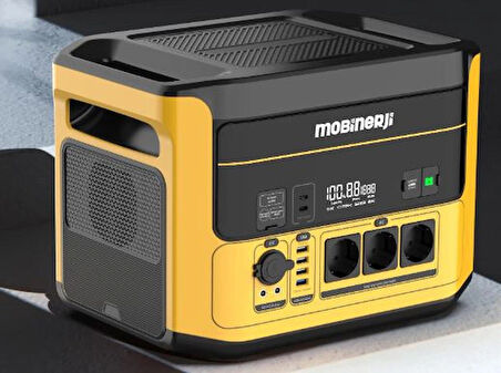 HIZLI ŞARJ Mobinerji 1500W Taşınabilir Güç Kaynağı ve 400W Katlanabilir Güneş Paneli