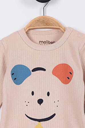 Animal Desenli Müslin Erkek Bebek Hastane Çıkışı Bebek Kıyafetleri Yenidoğan Hastane Çıkış Seti 4 lü