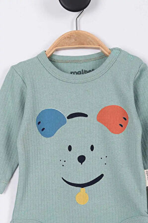 Animal Desenli Müslin Erkek Bebek Hastane Çıkışı Bebek Kıyafetleri Yenidoğan Hastane Çıkış Seti 4 lü