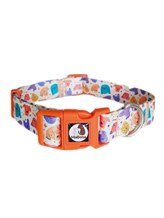 Colorful Dogs Model Renkli Köpek Desenli Köpek Boyun Tasması Dog Collar