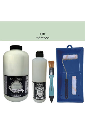 Mobilya Boyası Cadence Multisurface H-047 Açık Adaçayı 2000 ml Ultimate Vernik Mat 500 ml