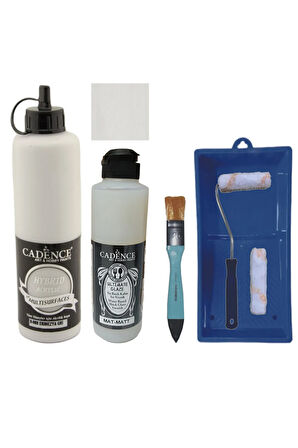 Mobilya Boyası  Multisurface H-088 Ekinezya Gri 500Ml Ultimate Vernik Mat 250Ml SatenRuloSet