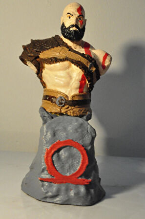 Kratos Bust (Ps4 Kol Tutucu Stand)