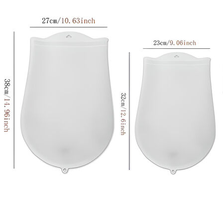 Hamur Torbası Büyük Boy Silikon Şeffaf Hamur Yoğurma Torbası Ekmek Makarna Mantı Hamuru Kolay Yoğurma