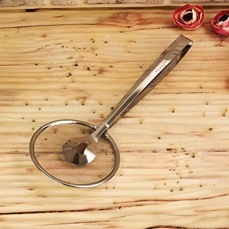 Çok Amaçlı Süzgeçli Paslanmaz Metal Haşlama Ve Kızartma Maşası