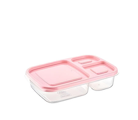 3 Bölmeli Sefer Tası Pratik Kolay Gıda Diyet Saklama Erzak Kabı