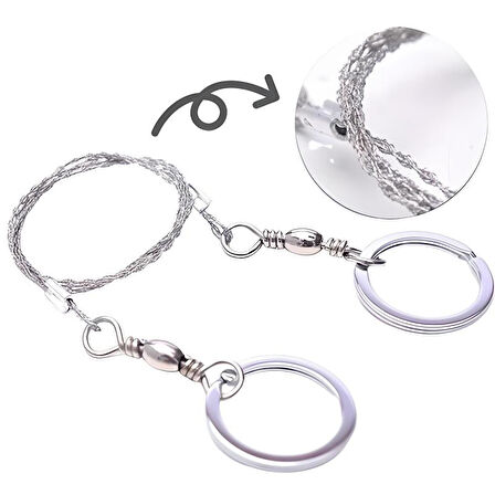 Karavanda ,Kampda Taşınabilir Mini Zincir Cep Testeresi Dişli Tel Ahşap Plastik Metal Kesici