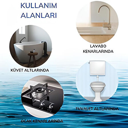 Gri Su Sızdırmaz Banyo Mutfak Lavabo Küvet İzolasyon Şerit Bant