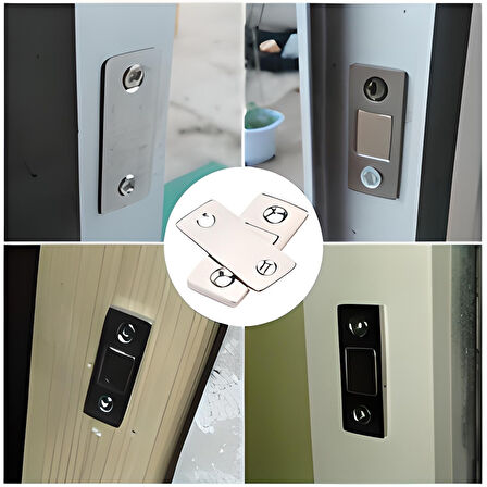 2 Çift Çok Amaçlı Kapı Kapak Dolap Çekmece Mobilya Durdurucu Kapatıcı Mıknatıslar