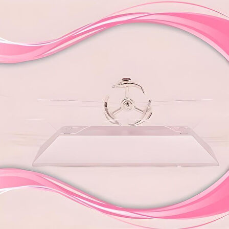 Dekoratif Masa Üstü Obje Manyetik Kinetik Orbital Dönen Yunuslar