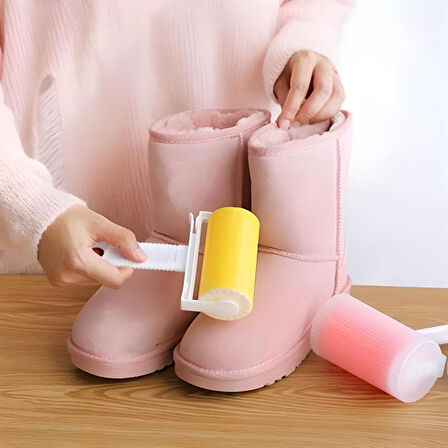 Yeni Nesil Yıkanabilir Pratik Tüy ve Toz Toplama Rulosu Aparatı