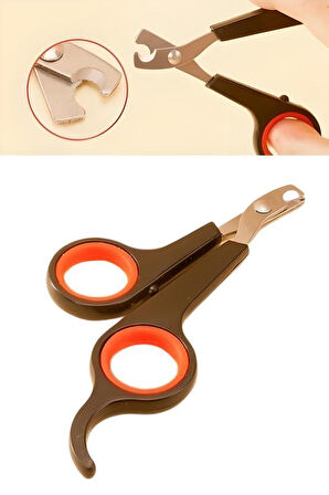 Küçük Çelik Uçlu Kedi Köpek Evcil Hayvan Tırnak Makası Pati Bakım Aleti Ergonomik Kaymaz