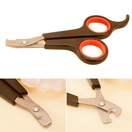 Küçük Çelik Uçlu Kedi Köpek Evcil Hayvan Tırnak Makası Pati Bakım Aleti Ergonomik Kaymaz