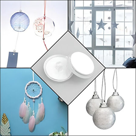 20 Adet Şeffaf Yuvarlak 3 Cm Çaplı Güçlü Disk Yapışkanlar