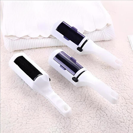 Taşınabilir Elektrostatik Hazneli Kolay Kullanımlı Rulo Şeklinde Evcil Hayvan Tüy Toplayıcı