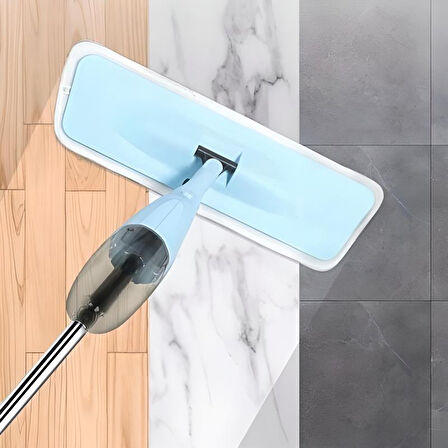 Döner Başlıklı Spreyli Mop Parke Ahşap Fayans Temizleyici Su Hazneli Sihirli Paspas