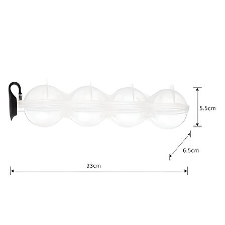 4 lü Pratik Küre Buz Kalıbı Top Sunum Buzu