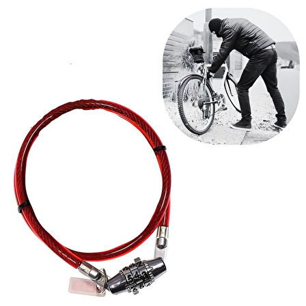 Şifreli Pratik ve Sağlam Bisiklet Kilidi