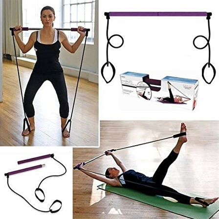 BUFFER® Jimnastik Çubuğu Plates Barı Taşınabilir Spor Ve Egzersiz Aleti