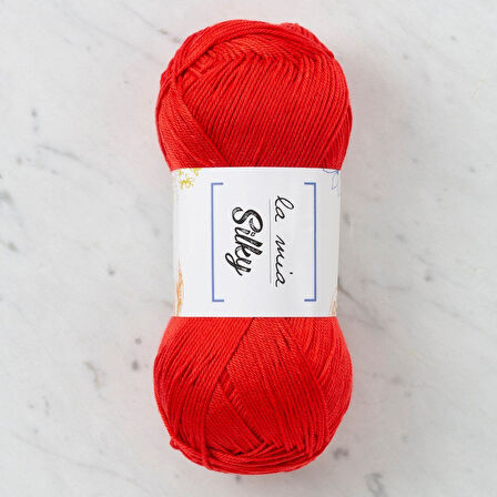 La Mia Silky Kırmızı El Örgü İpi - L004 - 33676