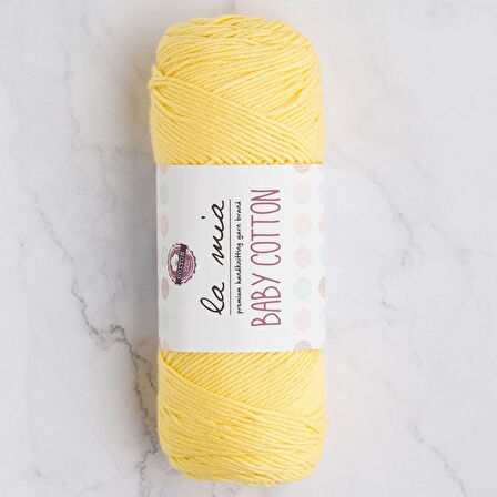 La Mia Baby Cotton Sarı El Örgü İpi - L043 - 33646