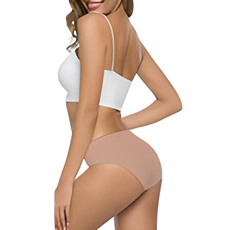 3 Adet Kadın Dikişsiz Lazer Kesim Esnek İz yapmayan Külot Bordo