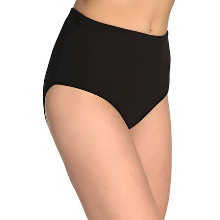 4 Adet Tutku Kadın Yüksek Bel Bato Kalın Lastik Külot Ten