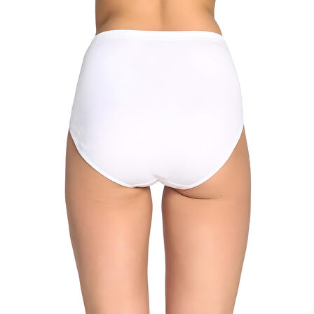 Tutku Kadın Yüksek Bel Bato Kalın Lastik Külot Ten