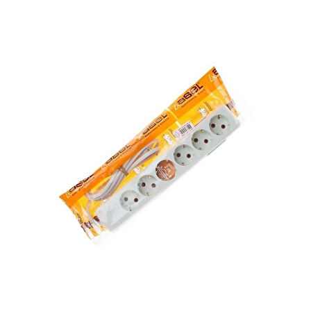 Asel 6'Lı Topraklı Grup Priz 2mt