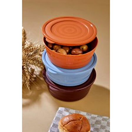 Harmony Kapaklı Yonca Kase 3'lü Royaleks-HT-002