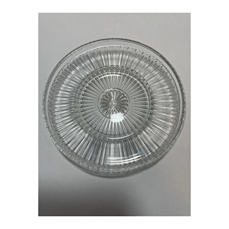 Müge 6'lı Cam Çay Tabağı Çay Tabak Altlığı Royaleks-TG-2023