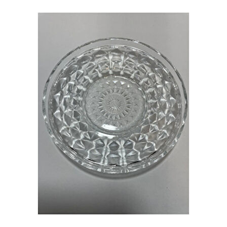 Alin Adela 6'lı Cam Çay Tabağı Çay Tabak Altlığı Royaleks-RYG8030