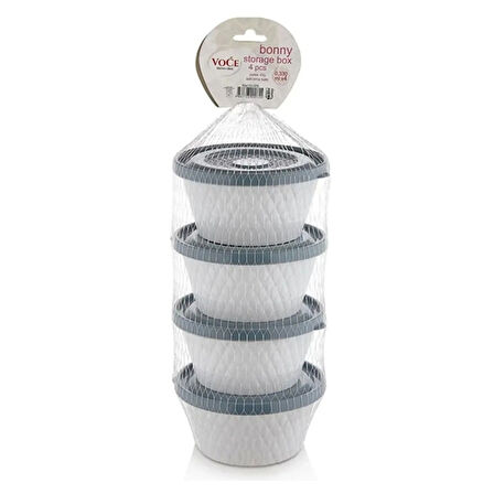 Petek 4'lü Saklama Kabı 0,330 Ml Royaleks-VC-205