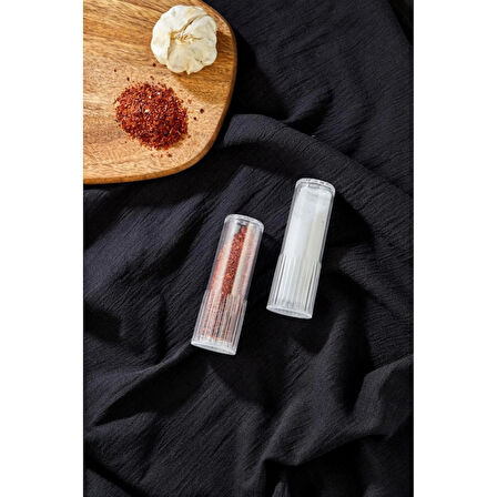 2'li Mika Kristal Tuzluk Biberlik Şefaf Royaleks-AMS-033