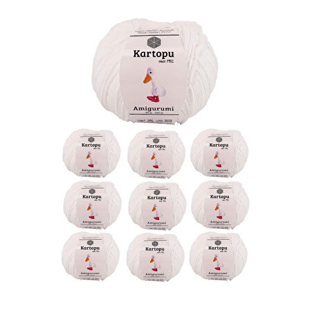 10 Adet Amigurumi El Örgü İpi 50gr 010