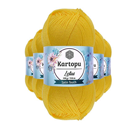 5 Adet Lotus Bikini Büstiyer Bluz Örgü İpi K323 Civciv Sarı