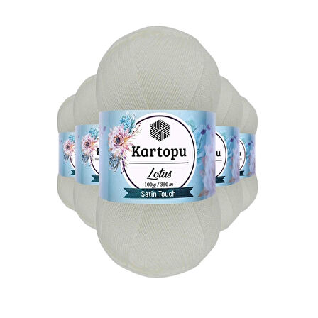 5 Adet Lotus Bikini Büstiyer Bluz Örgü İpi K010 Beyaz