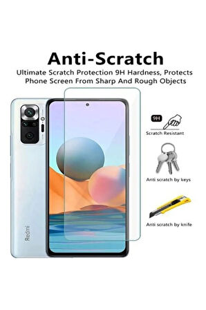 Xiaomi Redmi Note 10 Pro Uyumlu Premium Ekran Koruyucu 9h Sert Temperli Kırılmaz Cam Koruma Şeffaf