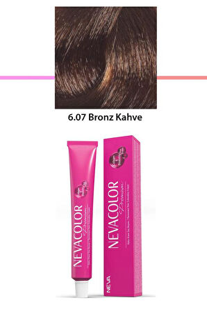 Premium 6.07 Bronz Kahve - Kalıcı Krem Saç Boyası 2 X 50 g Tüp