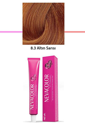 Premium 8.3 Altın Sarısı - Kalıcı Krem Saç Boyası 2 X 50 g Tüp