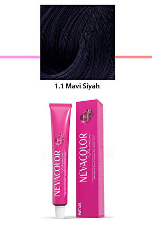 Premium 1.1 Mavi Siyah - Kalıcı Krem Saç Boyası 2 X 50 g Tüp