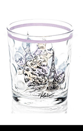 Meşrubat Bardağı Paris Desenli 1 Adet Royaleks-SGM08603