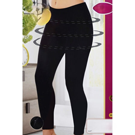 Korseli Dikişsiz İz Yapmaz kadin Uzun Tayt 17000 Siyah