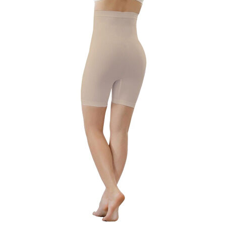 Mideli Uzun Paçalı kadin Korse 11005 - Ten