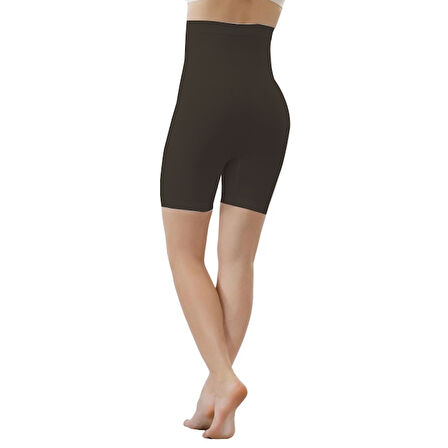 Mideli Uzun Paçalı kadin Korse 11005 - Siyah