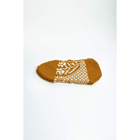 2 Çift El Örgüsü Kışlık Şık Kadın Yün Patik Set 7