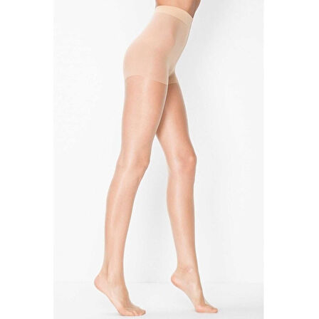 1 Adet Kadın Super İnce Mat 15 Den Külotlu Çorap Açık Ten