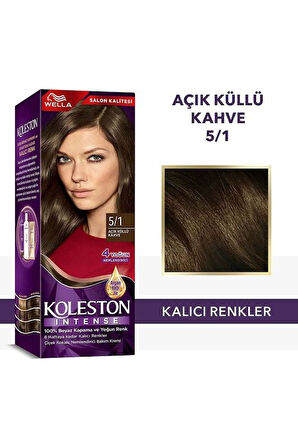 Koleston Intense Saç Boyası 5/1 Ekstra Küllü Kahve - Salon Kalitesi