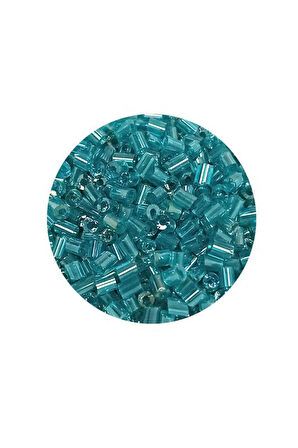 Kesme Cam Boncuk 2mm - 20 Gram - Şeffaf Turkuaz -BNC316